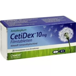 CETIDEX 10 mg filmtabletta, 20 db