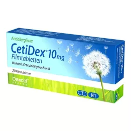 CETIDEX 10 mg filmtabletta, 20 db