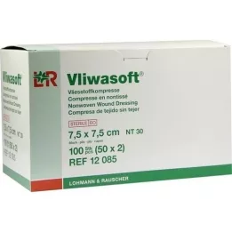 VLIWASOFT Vlies borogatás 7,5x7,5 cm steril 6l., 50X2 db