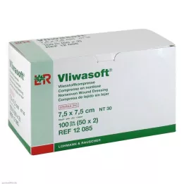 VLIWASOFT Vlies borogatás 7,5x7,5 cm steril 6l., 50X2 db