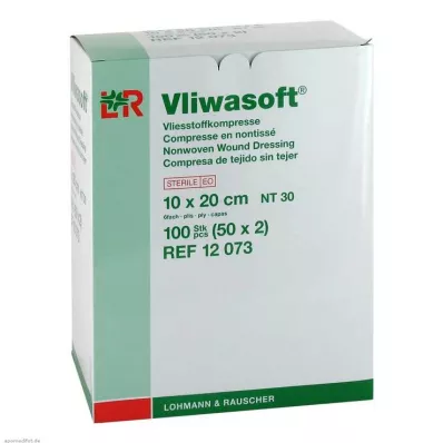 Vliwasoft gyapjú borogatás 10x20cm 6 rétegű steril, 50x2 darab