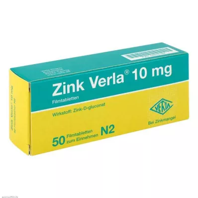 Zinc Verla® 10 mg filmtabletta, 50 db Zinc Verla® 10 mg filmtabletta, 50 db