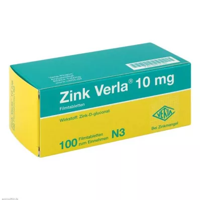 Zinc Verla® 10 mg filmtabletta, 100 db Zinc Verla® 10 mg filmtabletta, 100 db
