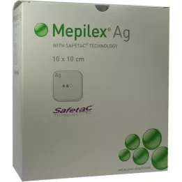 MEPILEX Ag habszivacs kötszer 10x10 cm steril, 10 db