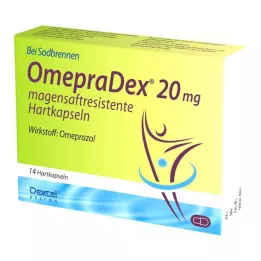Omepradex 20 mg bélben oldódó kemény kapszula, 14 db