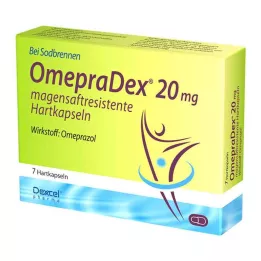 Omepradex 20 mg bélben oldódó kemény kapszula, 7 db