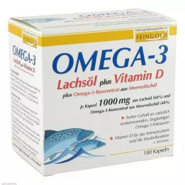 OMEGA-3 LACHSÖL plusz Vit.D plusz Omega-3 conc.cps., 100 db