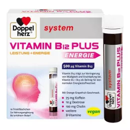 DOPPELHERZ B12-vitamin Plus rendszerű ivóampullák, 10X25 ml