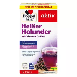 DOPPELHERZ forró bodza C-vitamin+cink granulátum, 10 db