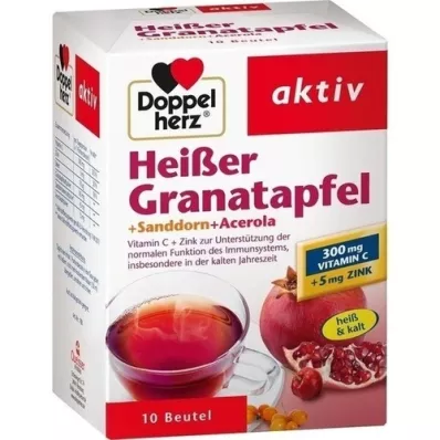 DOPPELHERZ forró gránátalma + homoktövis + acerola, 10 db