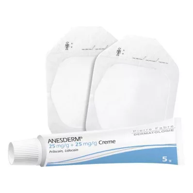 ANESDERM 25 mg/g + 25 mg/g krém + 2 tapasz, 5 g