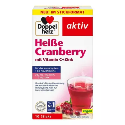 Doppelherz Hot Cranberry C-vitamin + cink granulátummal, 10 db