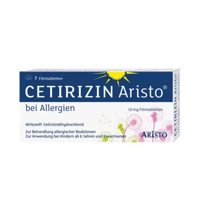 Cetirizine Aristo allergiára 10 mg filmtabletta, 7 db