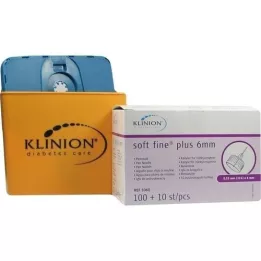 KLINION Soft fine plus tolltűk 0,25x6 mm 31 G, 110 db