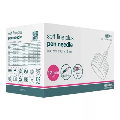Klinion Soft finom plusz kanülök 12mm 29G 0,33mm, 110 db Klinion Soft finom plusz kanülök 12mm 29G 0,33mm, 110 db