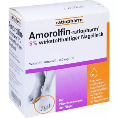 AMOROLFIN-ratiopharm 5%-os hatóanyagtartalmú körömlakk, 5 ml