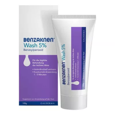 Benzaknen® Wash 5%-os szuszpenzió tisztátalan bőrre és enyhe pattanásokra, 100 g