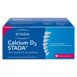 CALCIUM D3 STADA 600 mg/400 NE rágótabletta, 120 db
