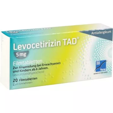 LEVOCETIRIZIN TAD 5 mg filmtabletta, 20 db