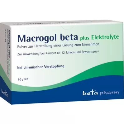 MACROGOL béta plusz elektrolitok Plv.z.H.e.L.z.Einn., 10 db