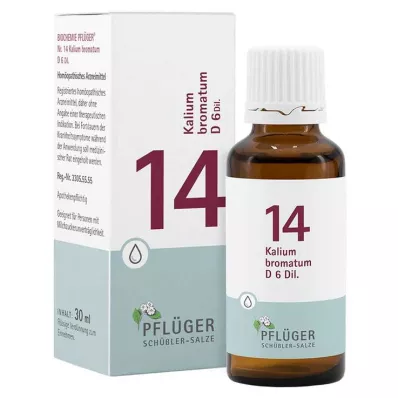 Biochemistry Pflueger 14 kálium-bromát.D 6 csepp, 30 ml