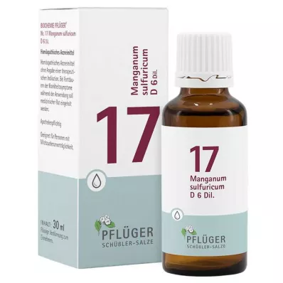 Biochemistry Pflueger 17 Manganum sulfuricum D 6 csepp, 30 ml