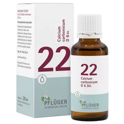 Biokémia Pflueger 22 Calcium carbonicum D 6 csepp, 30 ml