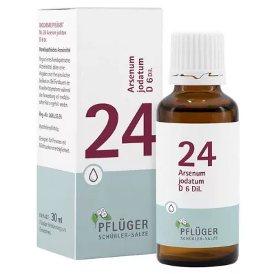 Biokémia Pflueger 24 Arsenum jodatum D 6 csepp, 30 ml