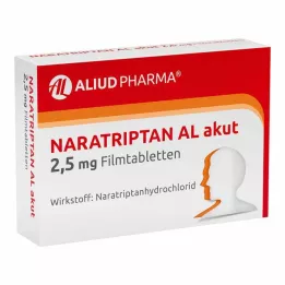 NARATRIPTAN AL akut 2,5 mg filmtabletta, 2 db