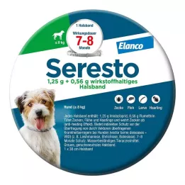 SERESTO 1.25g + 0.56g Nyakörv kutyáknak 8kg-ig, 1 db