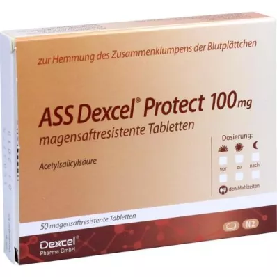 ASS Dexcel Protect 100 mg bélsavmentes tabletta, 50 db