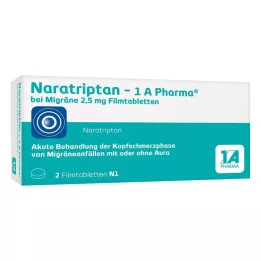NARATRIPTAN-1A Pharma migrénre 2,5 mg filmtabletta, 2 db