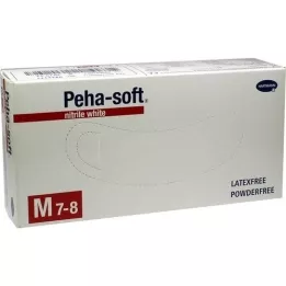 PEHA-SOFT nitril fehér Unt.Hands.nem steril pf M, 100 db