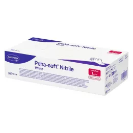 PEHA-SOFT nitril fehér Unt.Hands.unsteril pf L, 100 St