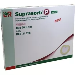 SUPRASORB P PU-Foam v.selfcl.sacrum 18x20,5 cm, 4 db