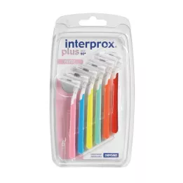 INTERPROX plusz Blister Mix színtelen válogatott interdentális, 6 db