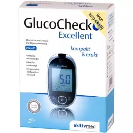 GLUCOCHECK Kiváló vércukormérő készlet mmol/l, 1 db