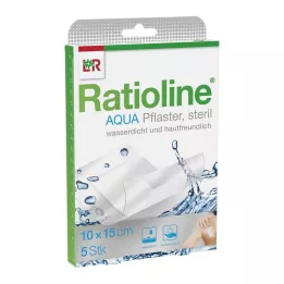 RATIOLINE aqua Shower Plaster Plus 10x15 cm steril, 5 db