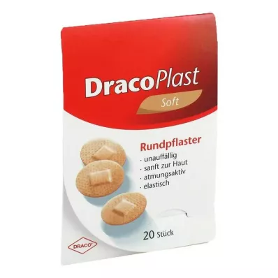 DRACOPLAST Puha gipsz 2,2 cm-es kerek bőrf., 20 db