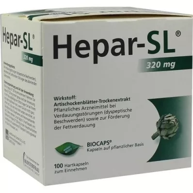 HEPAR-SL 320 mg kemény kapszula, 100 db