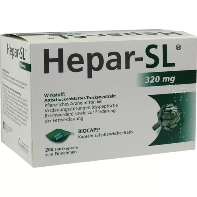 HEPAR-SL 320 mg kemény kapszula, 200 db