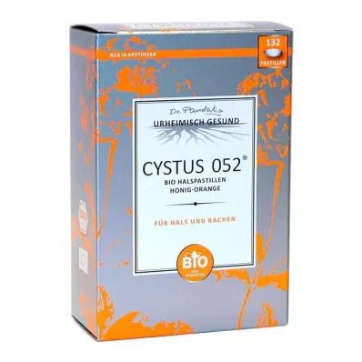 Cystus 052 Organic torokpasztilla Mézes narancs, 132 db