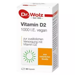 VITAMIN D2 1000 I.E. vegán kapszula, 60 db
