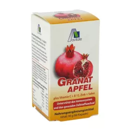GRANATAPFEL 500 mg plusz C-vitamin+B12+Cink+Selenium kapszula, 60 db