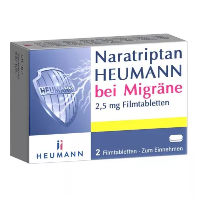 Naratriptan HEUMANN migrén kezelésére 2,5 mg filmtabletta, 2 db
