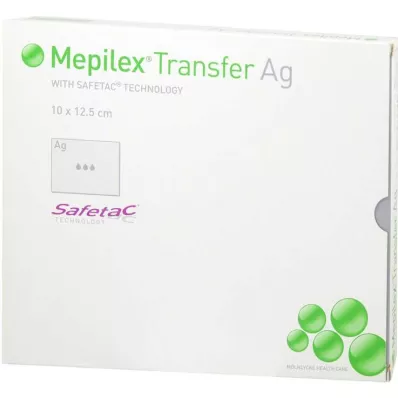 MEPILEX Transzfer Ag habkötszer 10x12,5 cm ster., 5 db