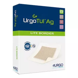 URGOTÜL Ag Lite Border 8x8 cm-es kötszer, 10 db