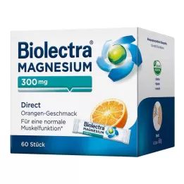 BIOLECTRA Magnézium 300 mg Direct Orange Sticks, 60 db