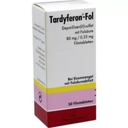 TARDYFERON-Fol Depot Iron(II) Sul. with Fols. film tab, 50 db