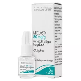MICLAST 80 mg/g hatóanyagot tartalmazó körömlakk, 3 ml